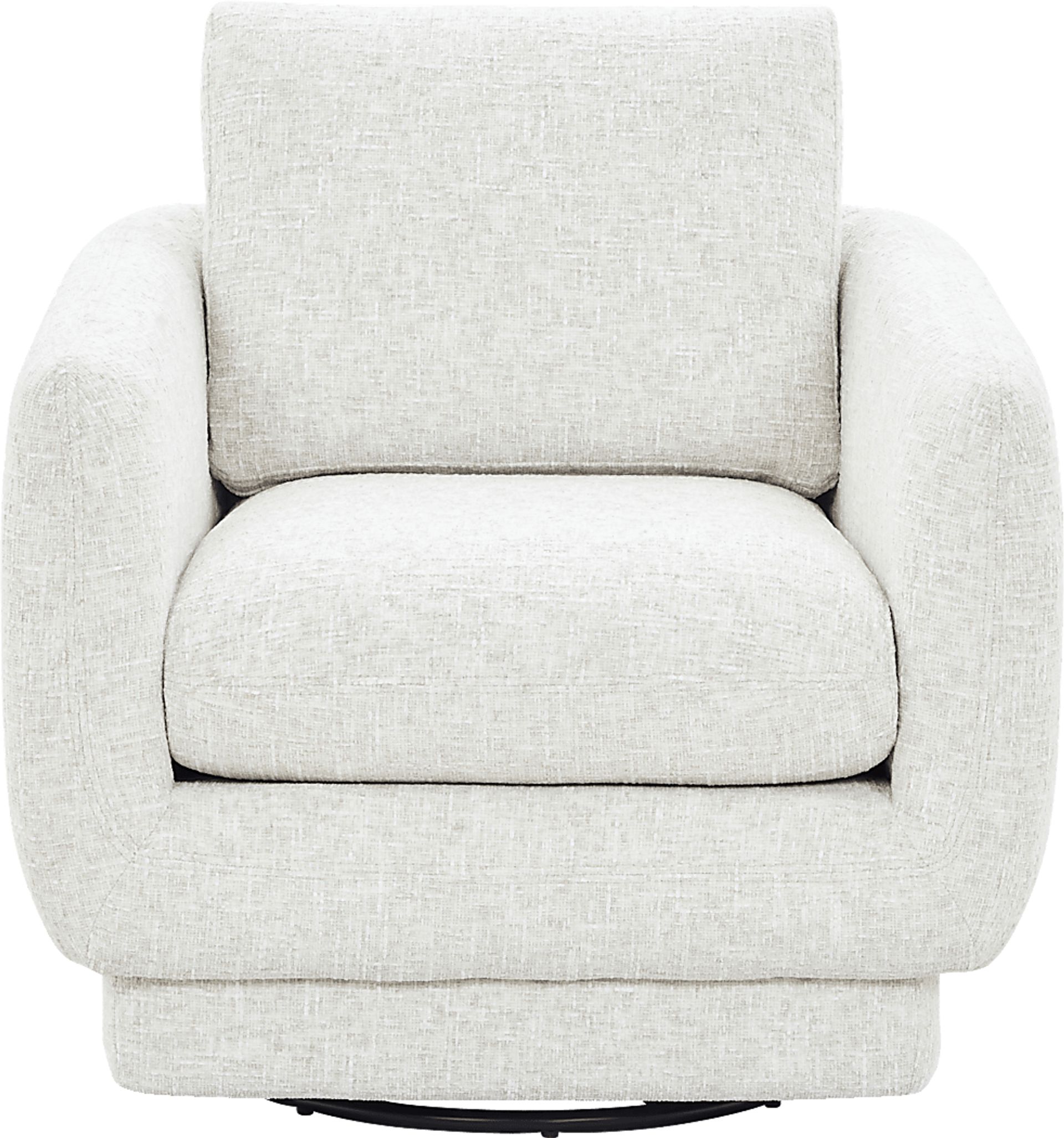 Carmen White Swivel Chair - Image 2