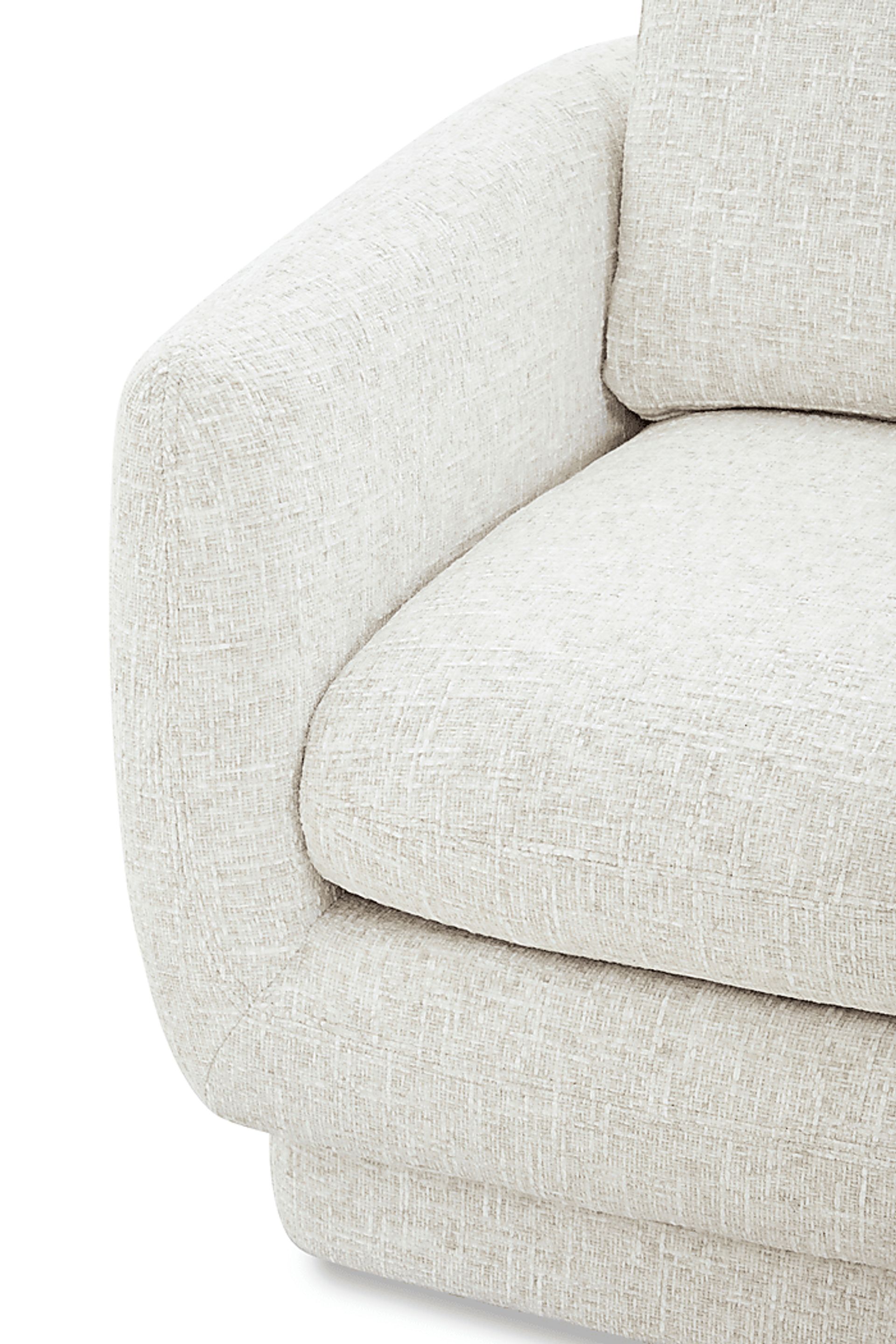 Carmen White Swivel Chair - Image 3