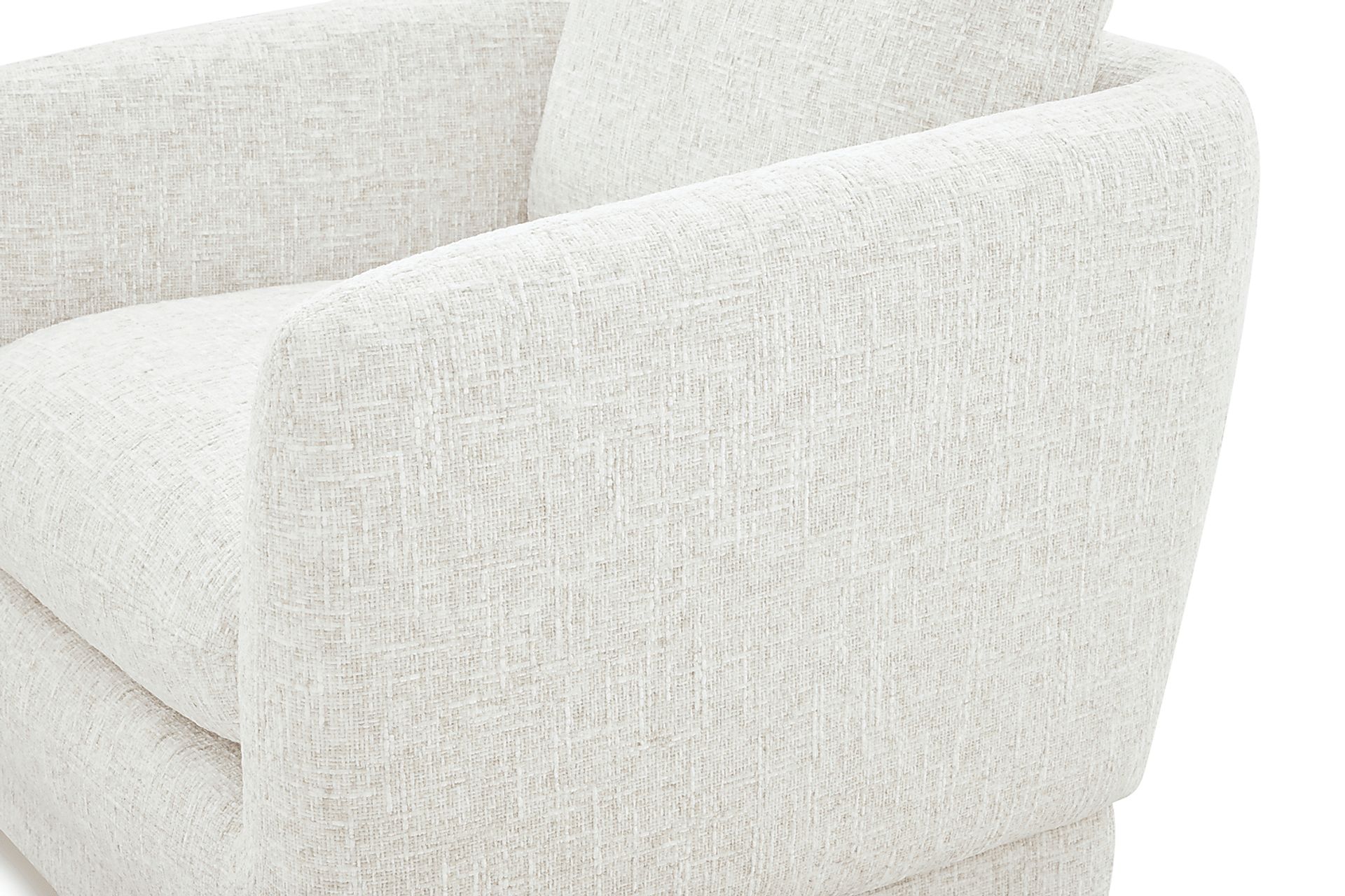 Carmen White Swivel Chair - Image 4