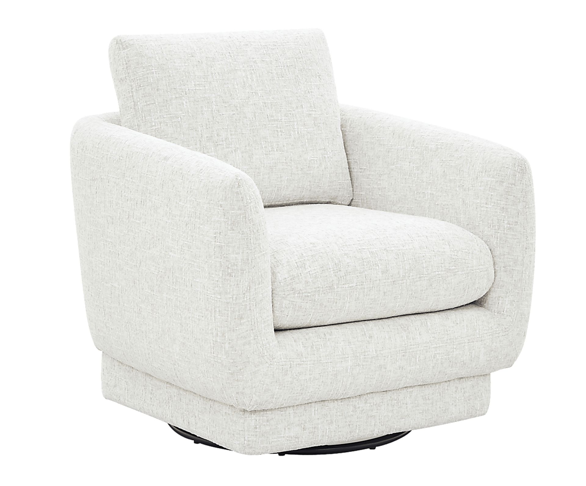Carmen White Swivel Chair - Image 1