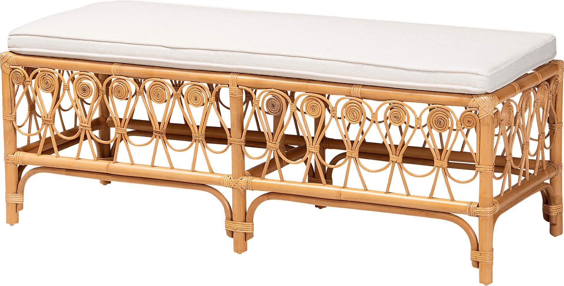 Carmenere Light Brown Accent Bench - Image 1
