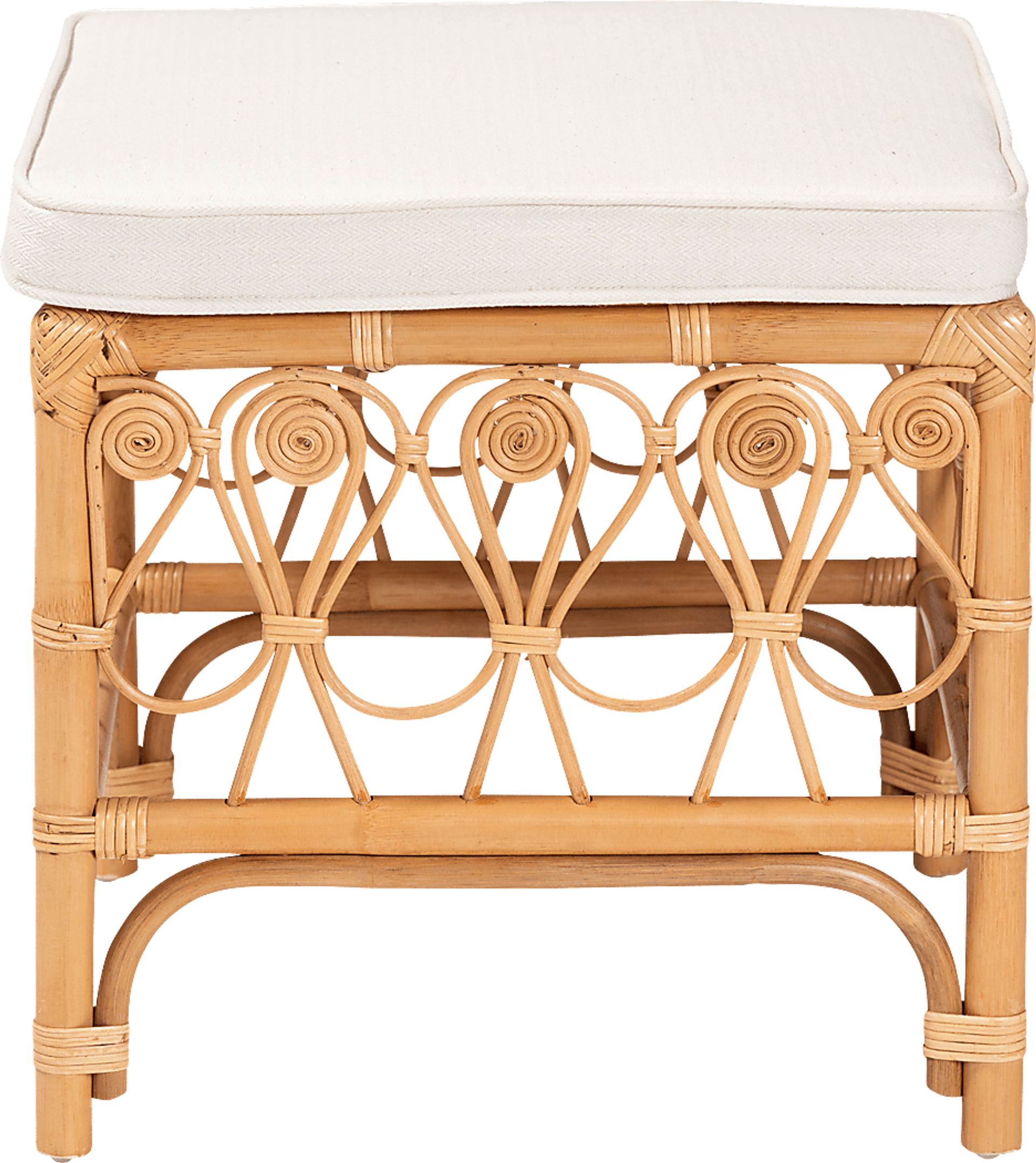 Carmenere Light Brown Ottoman - Image 4