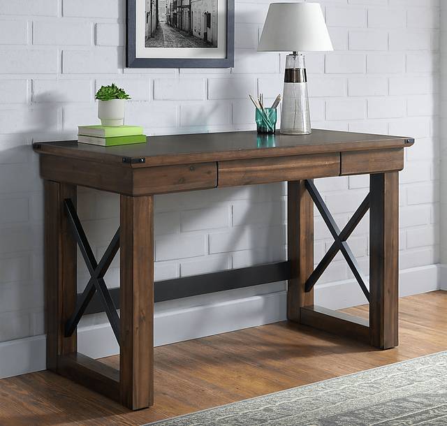 Carmenita Brown Desk - Thumbnail - Image 2