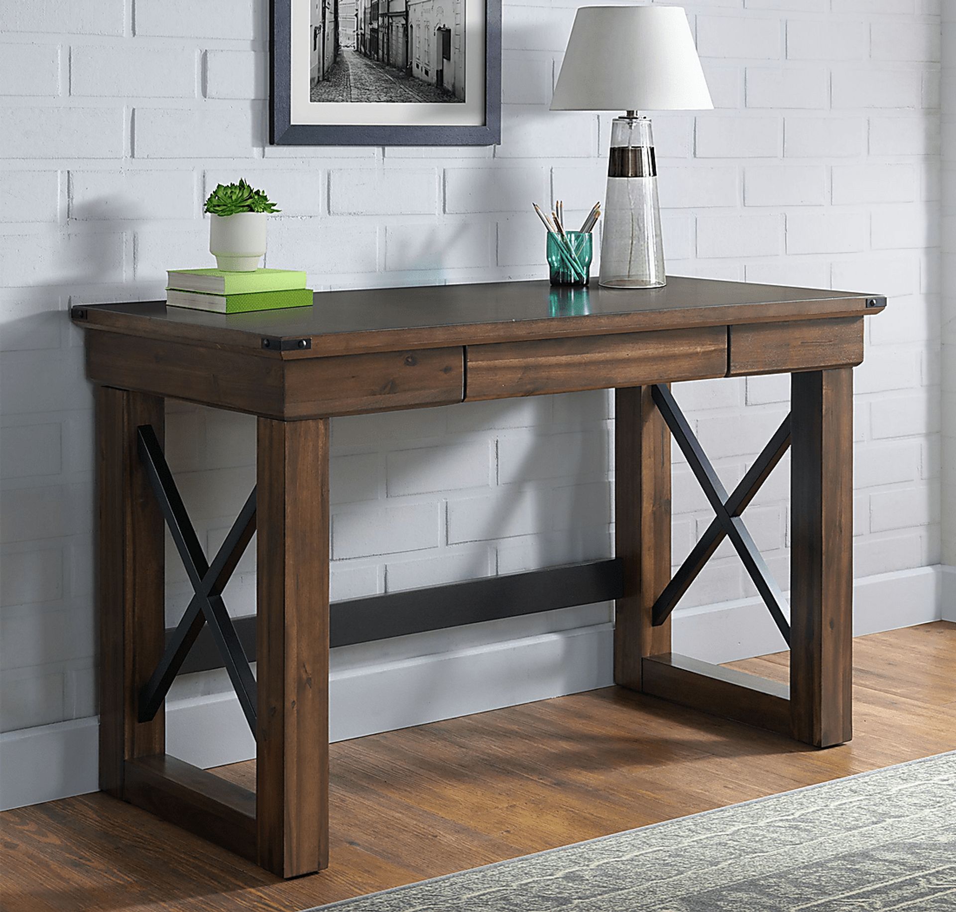 Carmenita Brown Desk - Image 2