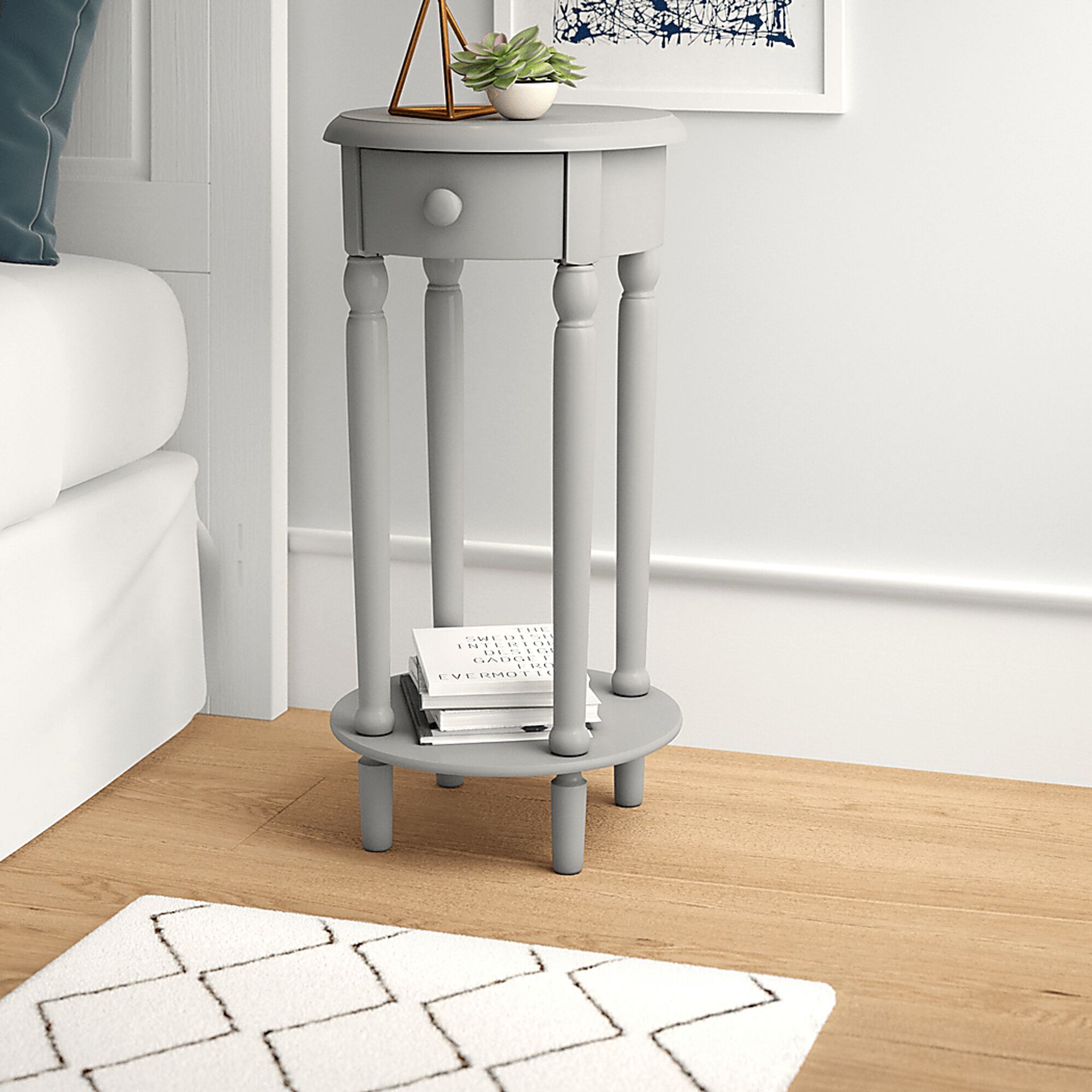 Carmichle Gray Nightstand - Image 2