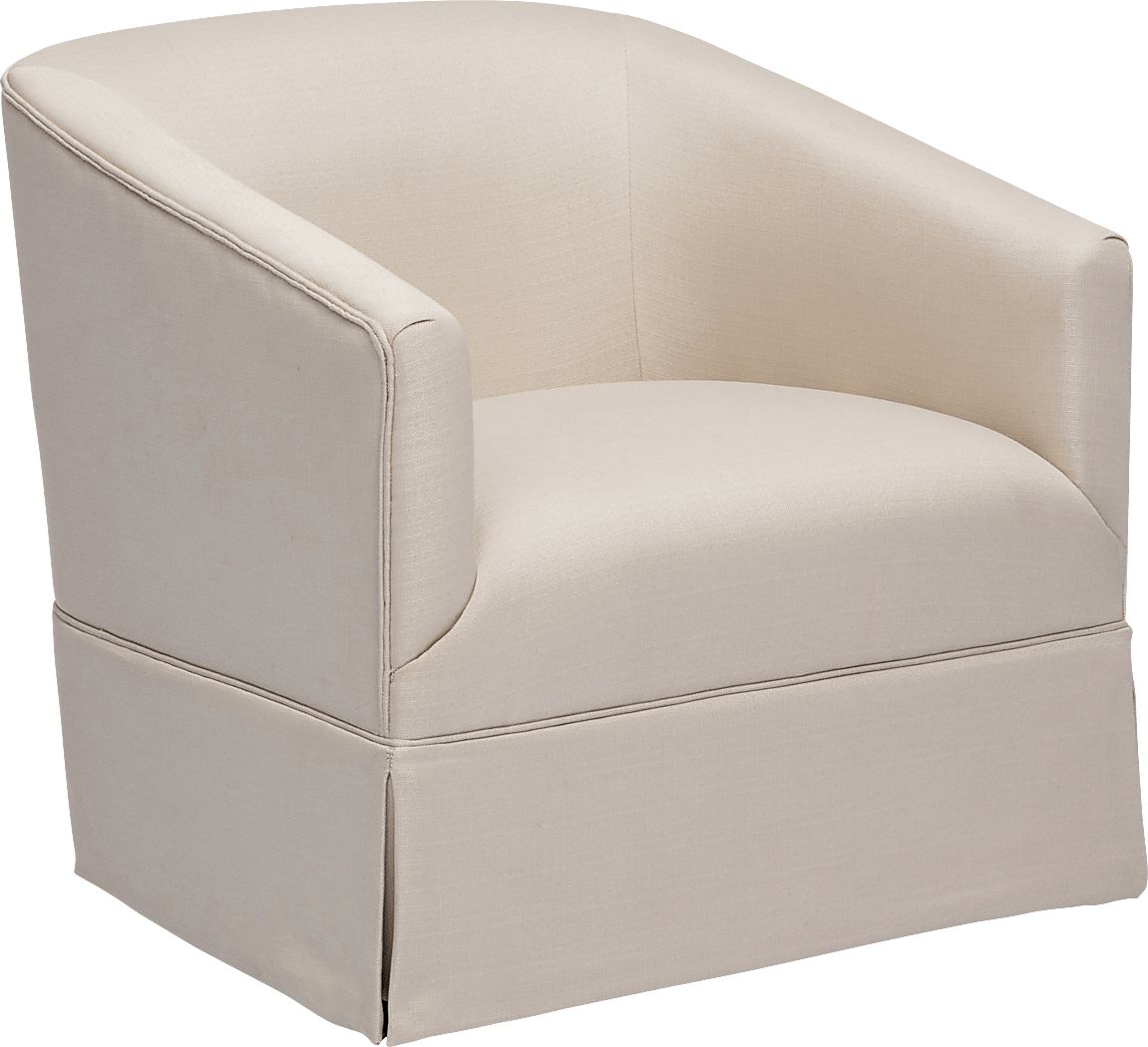 Carmick Beige Swivel Chair