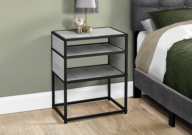Carmon Circle Gray Accent Table - Thumbnail - Image 2