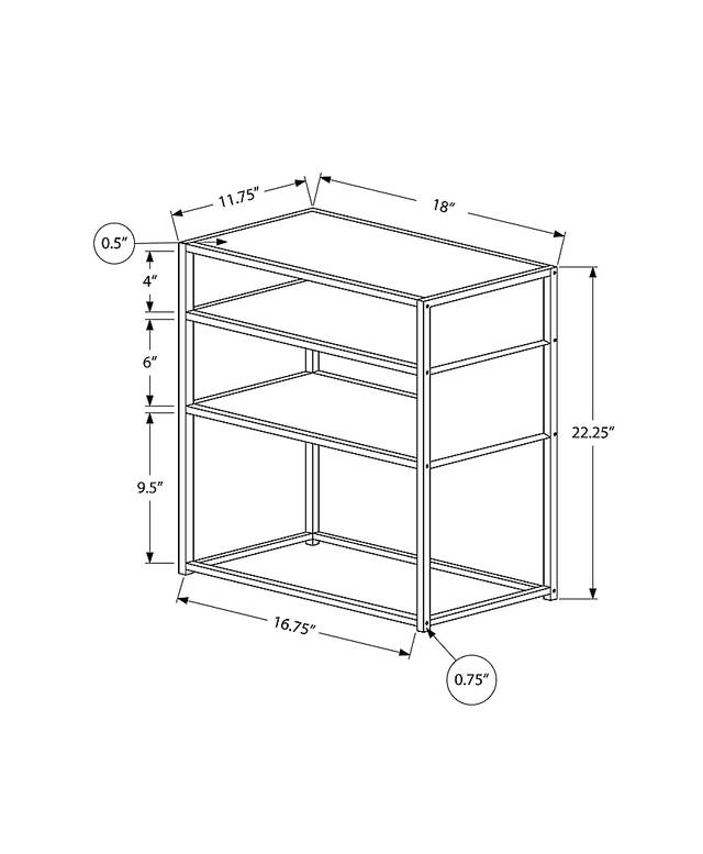 Carmon Circle Gray Accent Table - Thumbnail - Image 4