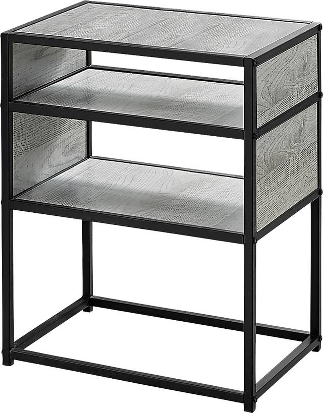 Carmon Circle Gray Accent Table - Thumbnail - Image 1