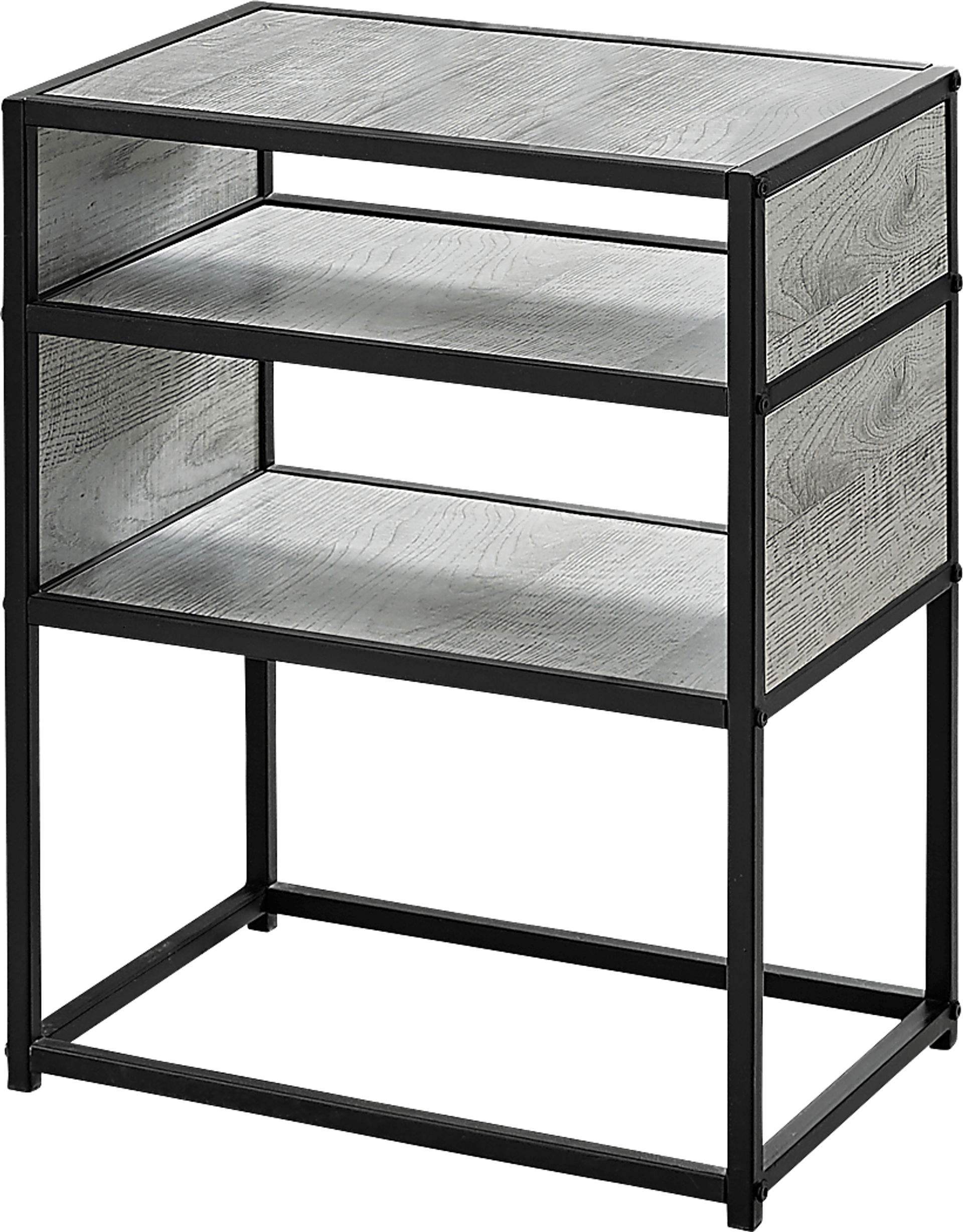 Carmon Circle Gray Accent Table - Image 1