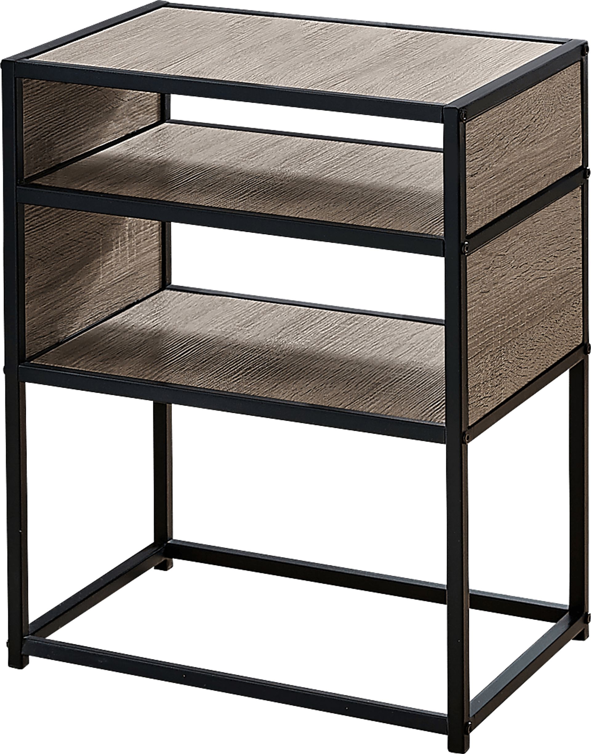 Carmon Circle Taupe Accent Table - Image 1