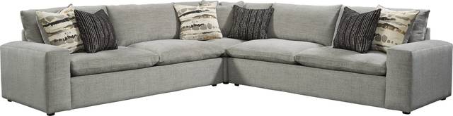 Carnaby Street Gray 3 Pc Sectional - Thumbnail - Image 1