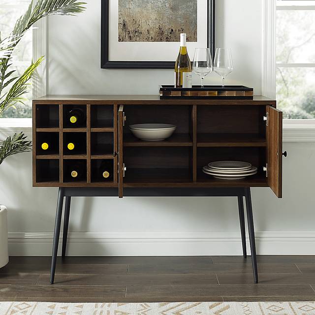 Carnarvon Brown Bar Cabinet - Thumbnail - Image 6