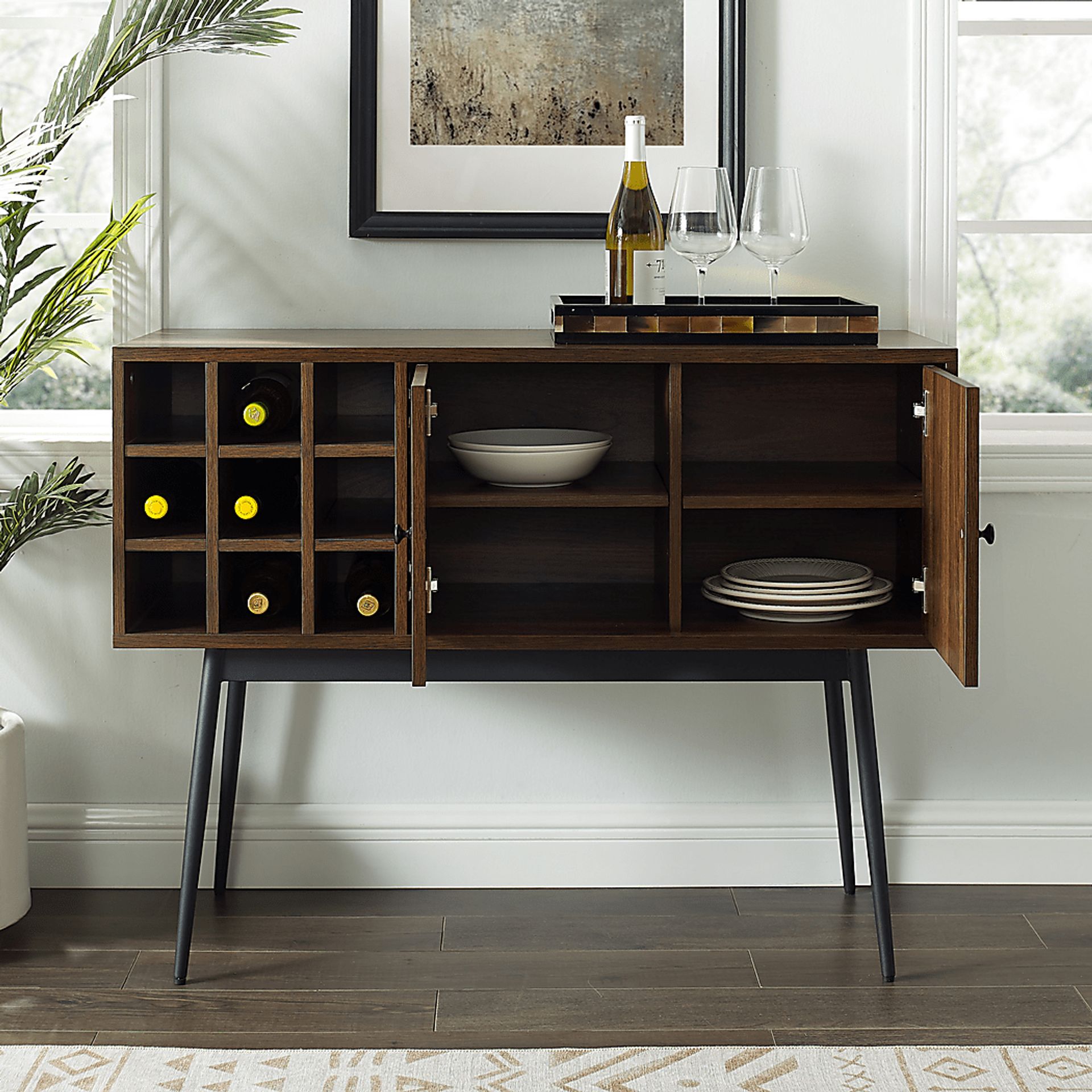 Carnarvon Brown Bar Cabinet - Image 6
