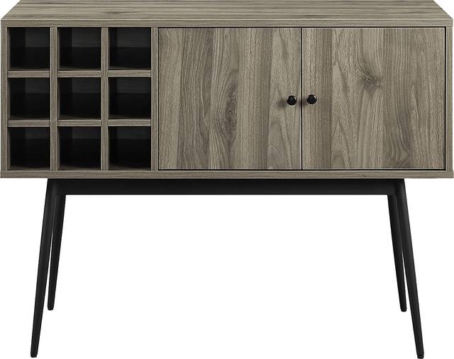 Carnarvon Gray Bar Cabinet - Thumbnail - Image 2