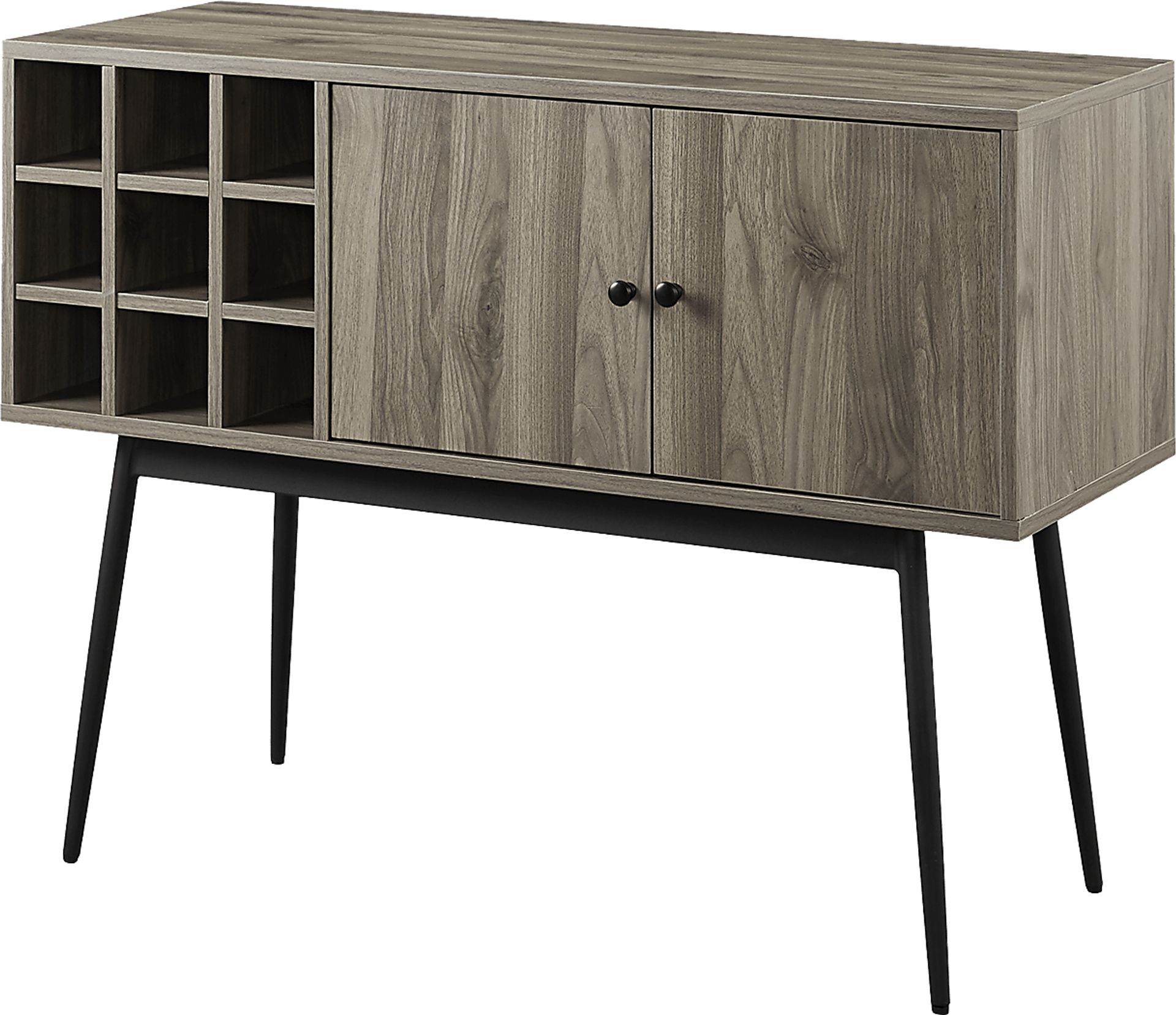 Carnarvon Gray Bar Cabinet - Image 3