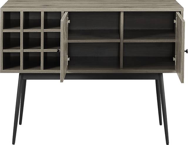 Carnarvon Gray Bar Cabinet - Thumbnail - Image 4