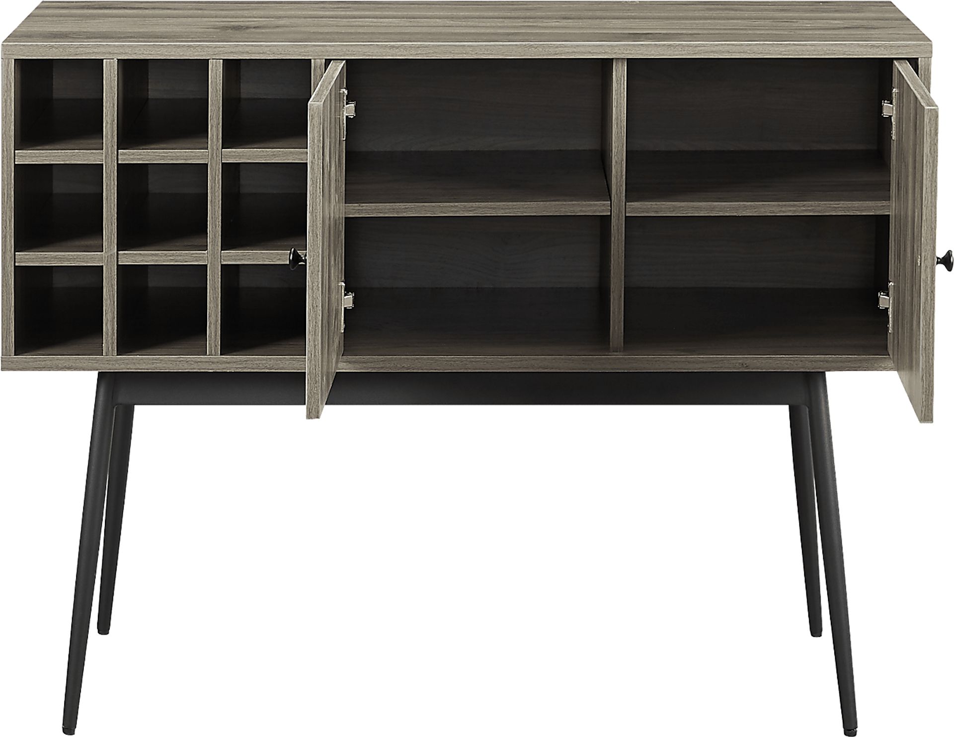 Carnarvon Gray Bar Cabinet - Image 4