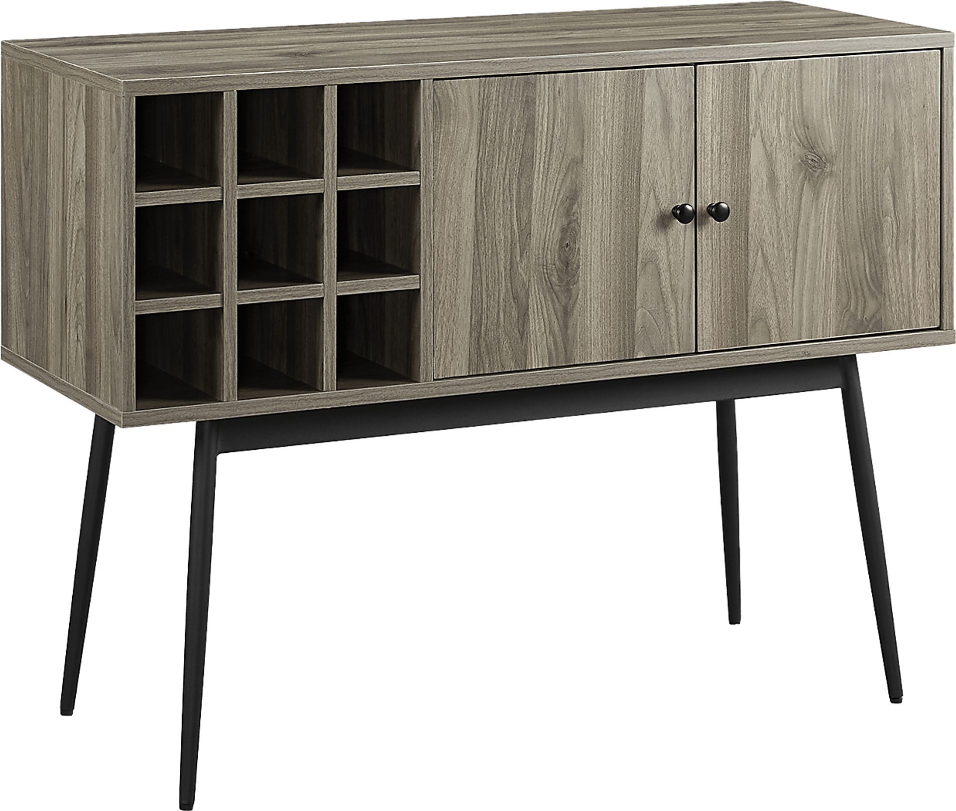 Carnarvon Gray Bar Cabinet - Image 1