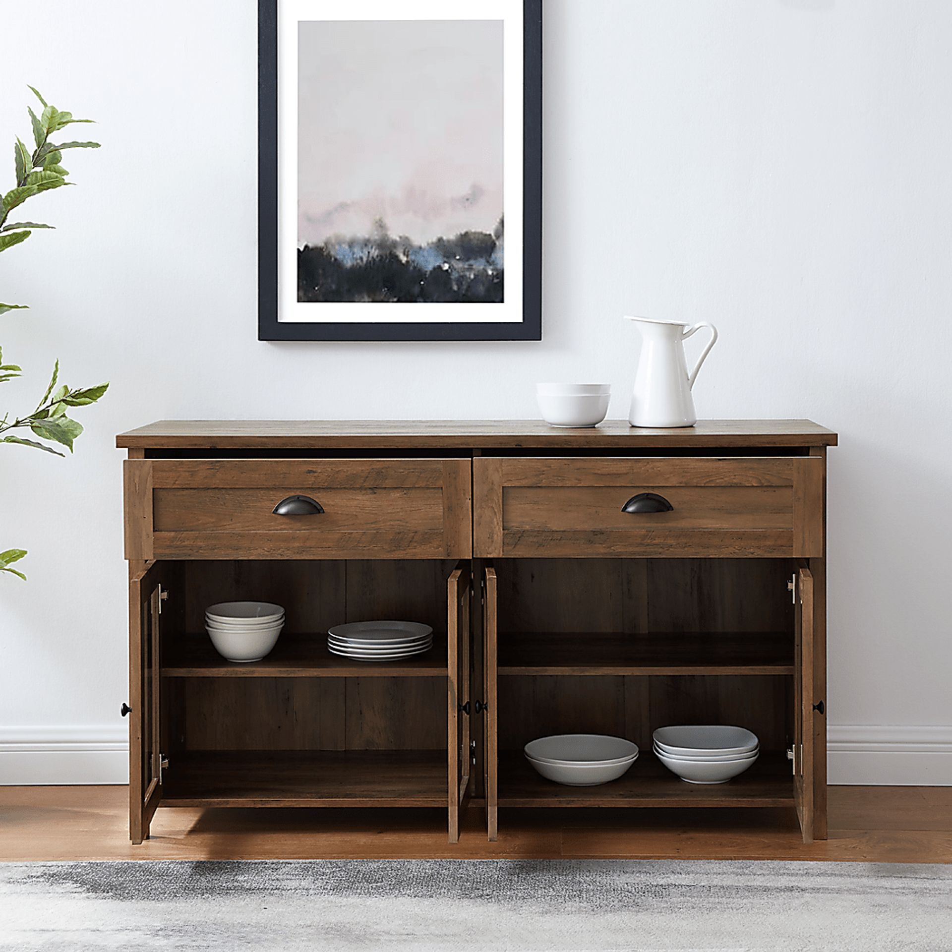 Carnelian Brown 52 in. Console - Image 3