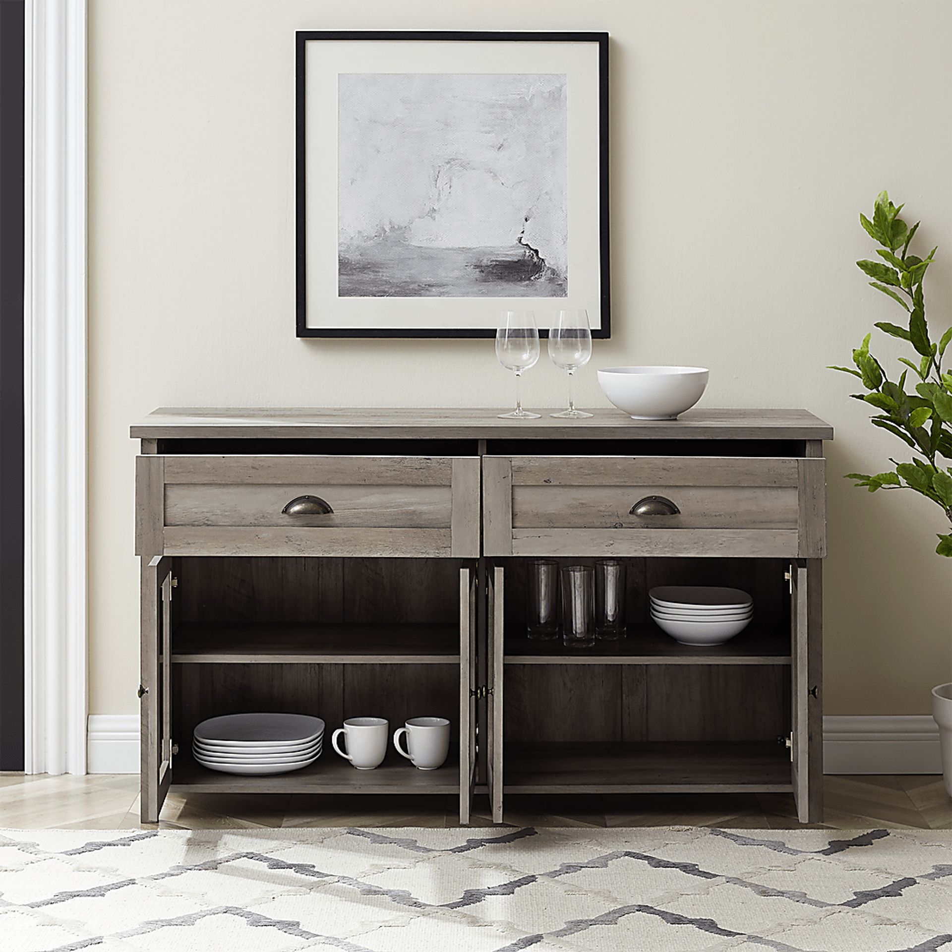 Carnelian Gray 52 in. Console - Image 3