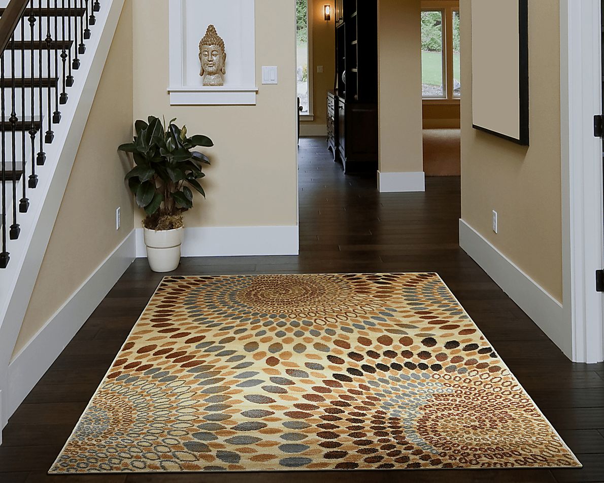 Carnella Orange 5'2 x 7'2 Rug
