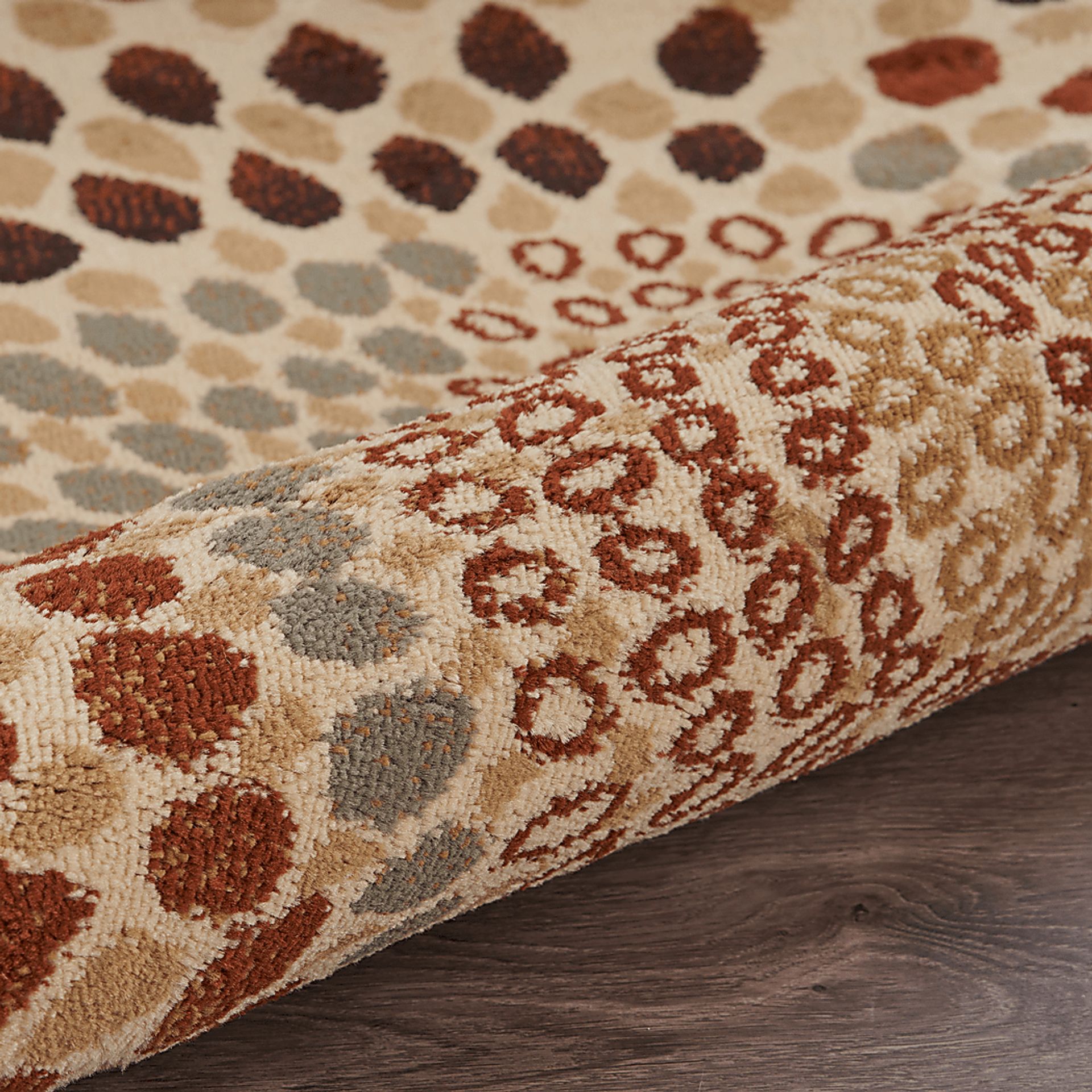 Carnella Orange 5'2 x 7'2 Rug - Image 3