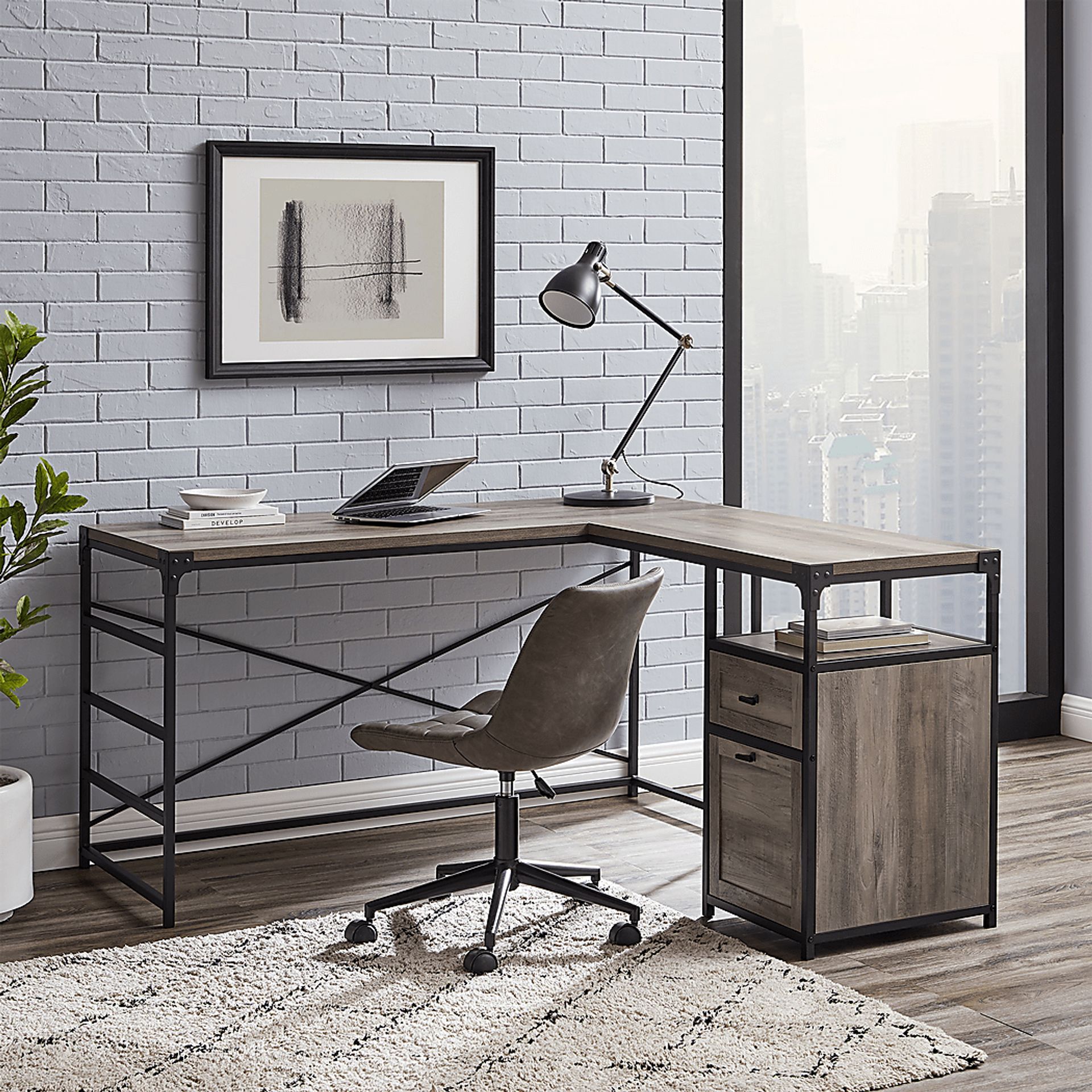 Carnfirth Gray Desk - Image 2