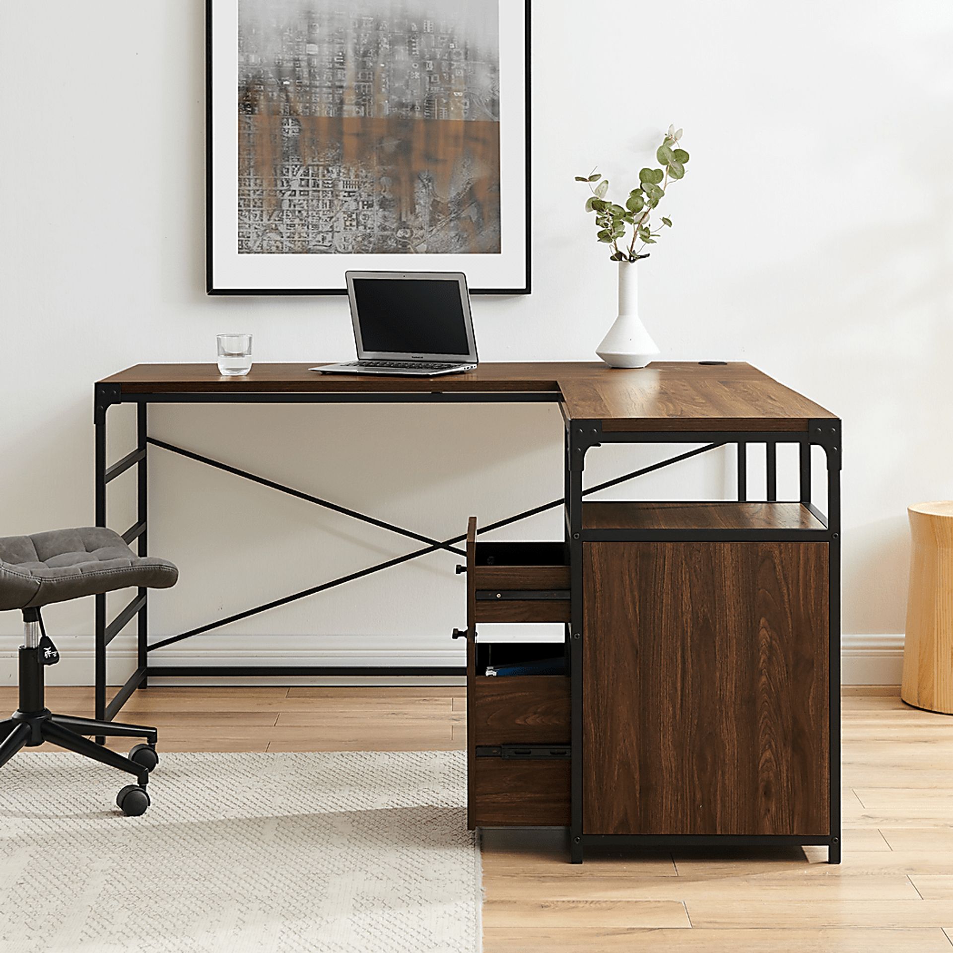 Carnfirth Walnut Desk - Image 3