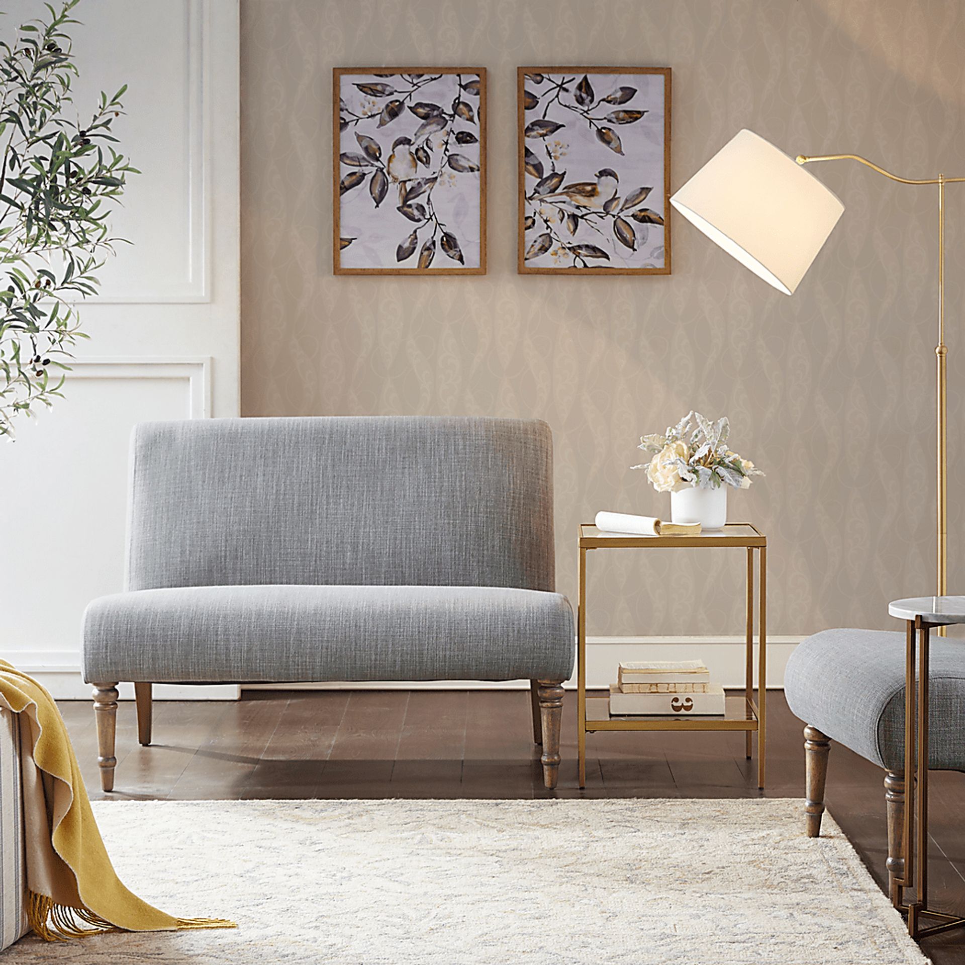 Carnifix Gray Loveseat - Image 2