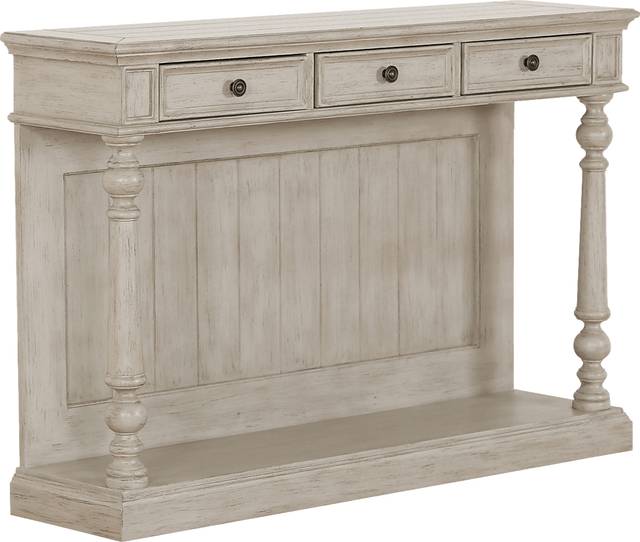 Carnwath Beige Console Table - Thumbnail - Image 1
