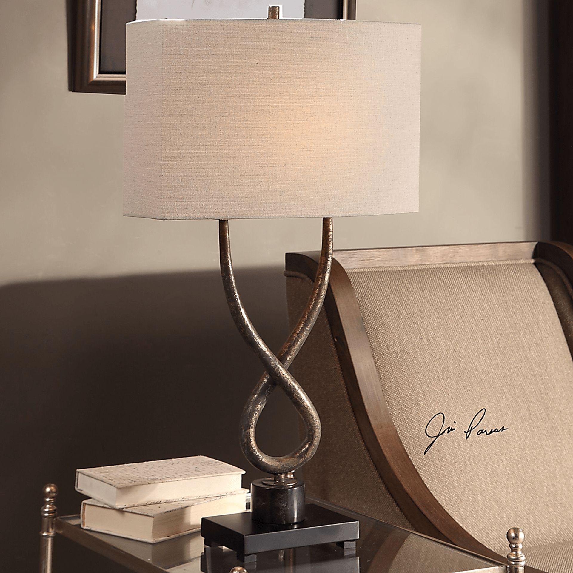 Carol Ann Way Silver Lamp - Image 4