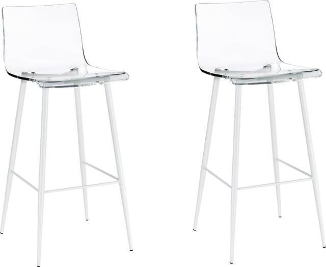 Carolann Clear Barstool, Set of 2 - Thumbnail - Image 1
