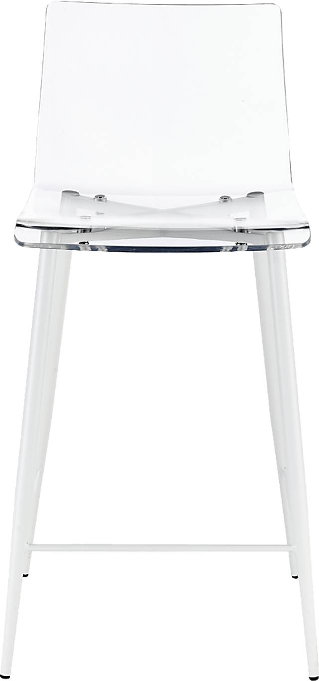 Carolann Clear Counter Stool, Set of 2 - Thumbnail - Image 4