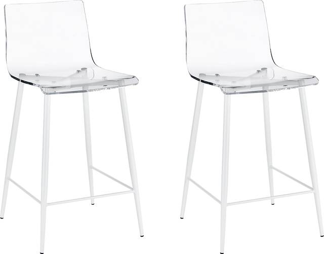 Carolann Clear Counter Stool, Set of 2 - Thumbnail - Image 1