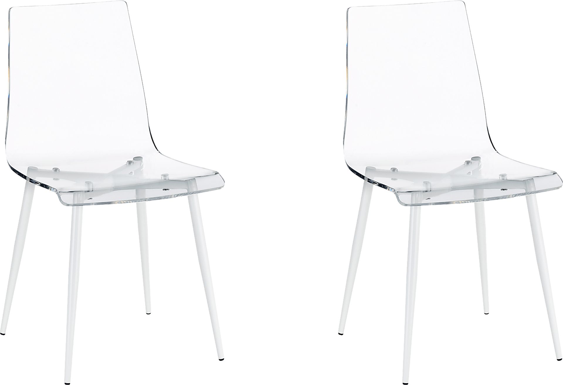 Carolann Clear Dining Chair, Set of 2 - Image 1