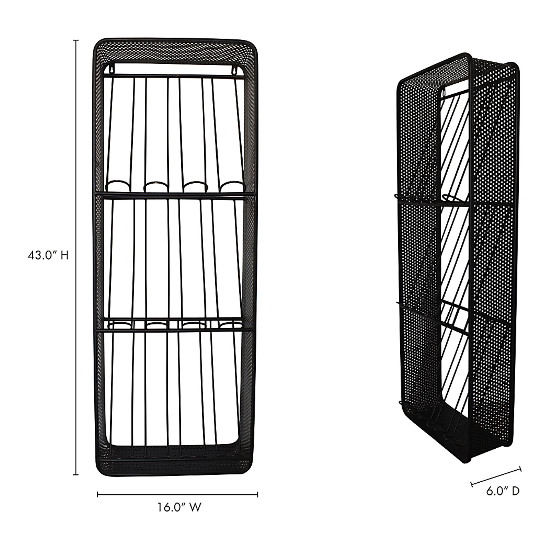 Carole Avenue Black Wine Rack - Image 6