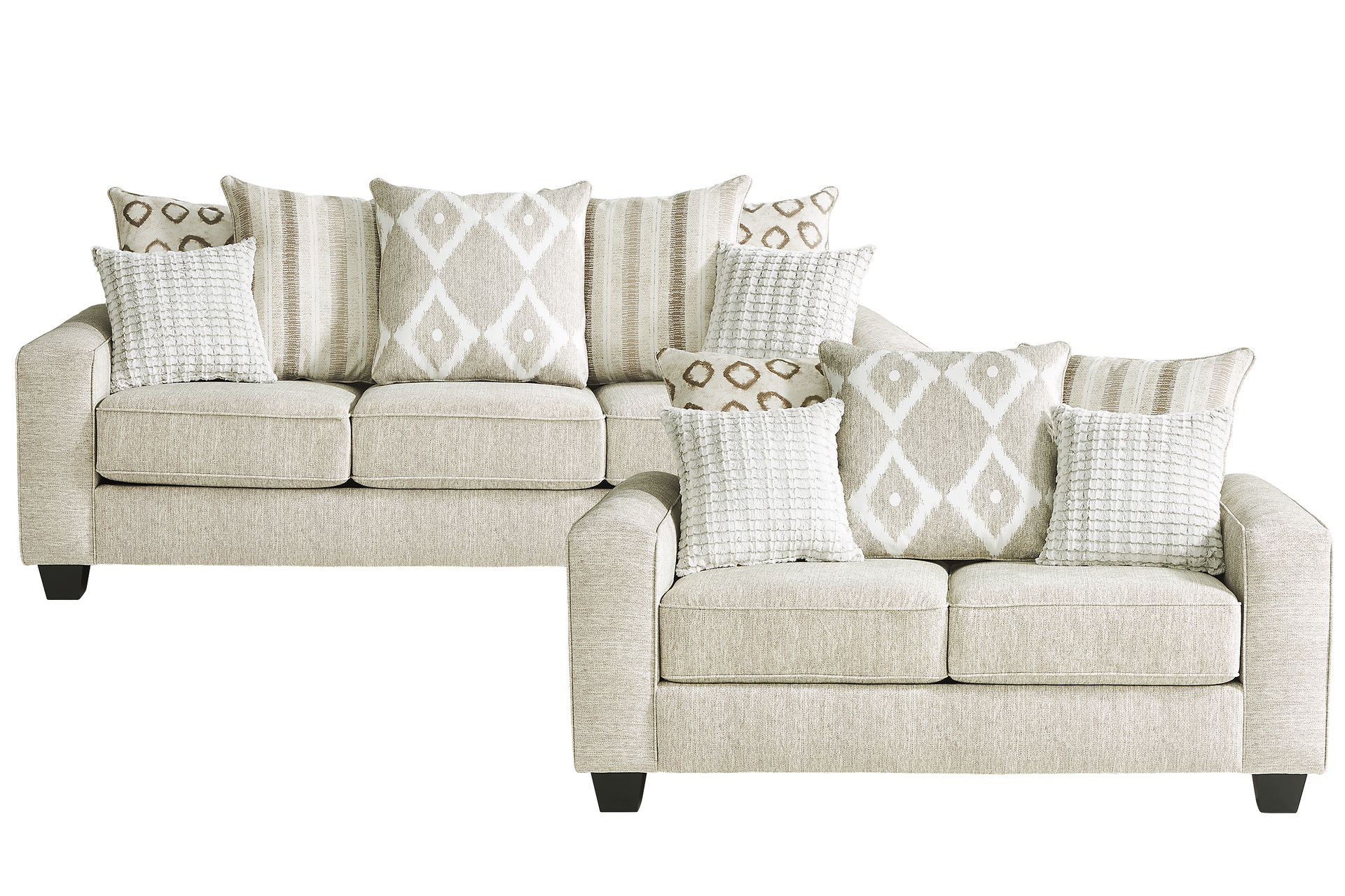 Carole Court Beige 2 Pc Living Room - Image 1