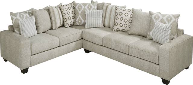 Carole Court Beige 2 Pc Sectional - Thumbnail - Image 3