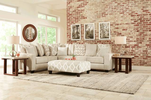 Carole Court Beige 2 Pc Sectional - Thumbnail - Image 2