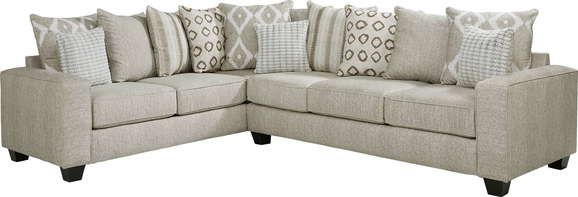 2 pc right arm sofa sectional