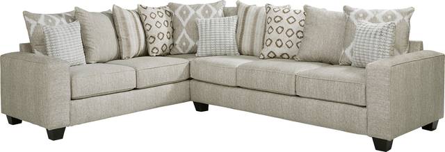 Carole Court Beige 2 Pc Sectional - Thumbnail - Image 1