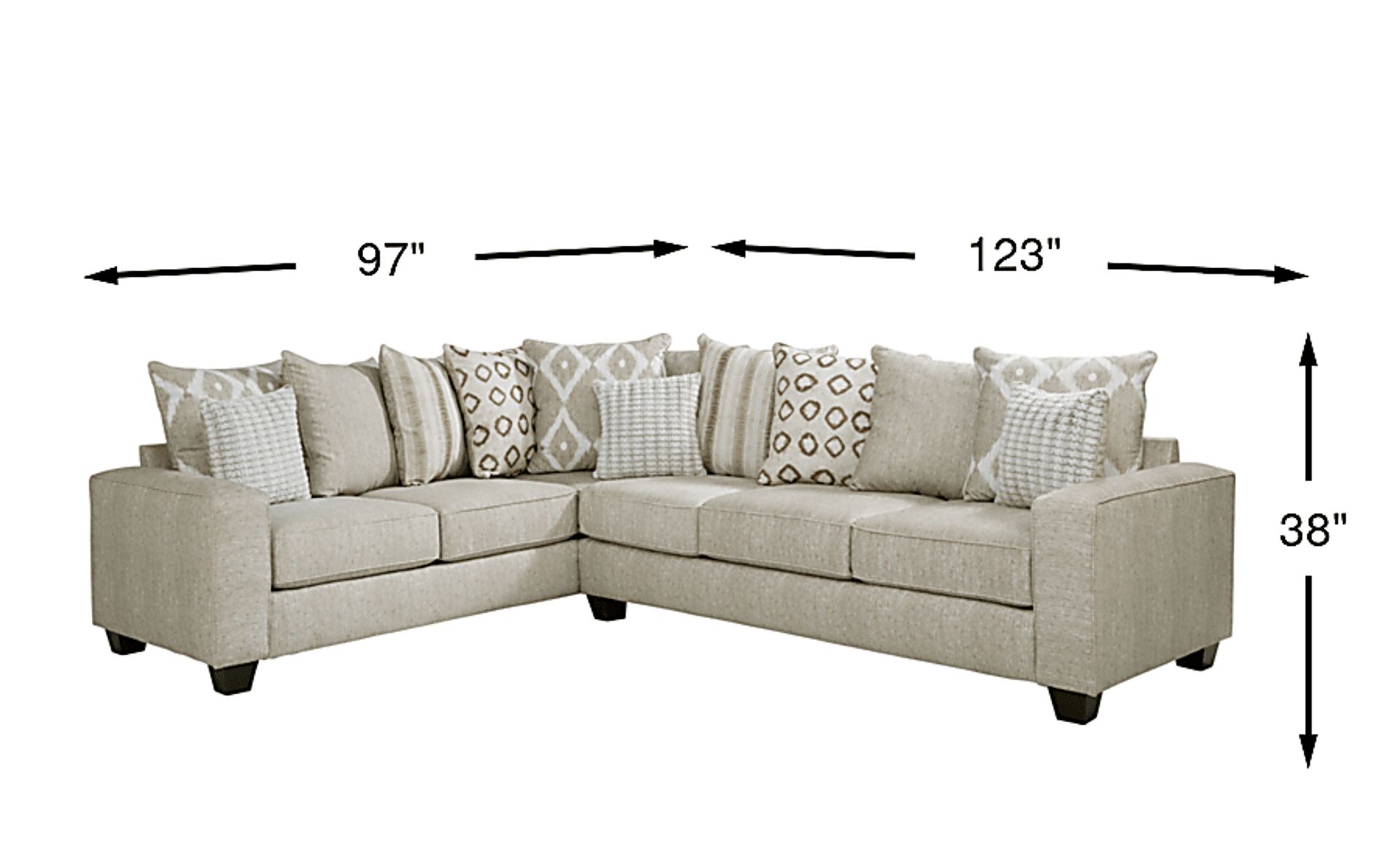 Dimension Image. Please refer to the Dimension Tab on this page for dimension details.