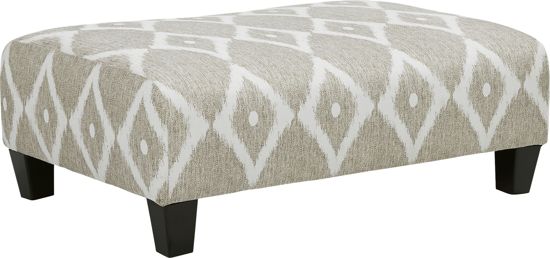 Carole Court Beige Cocktail Ottoman - Image 1