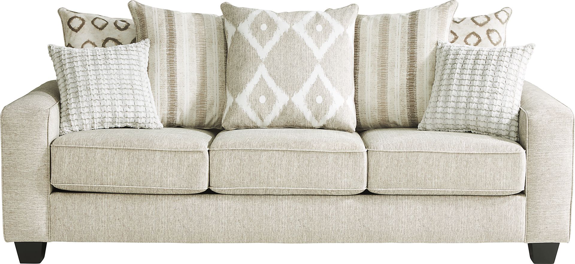 Carole Court Beige 2 Pc Living Room - Image 2