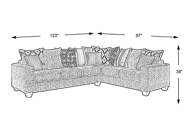 Dimension Image. Please refer to the Dimension Tab on this page for dimension details.