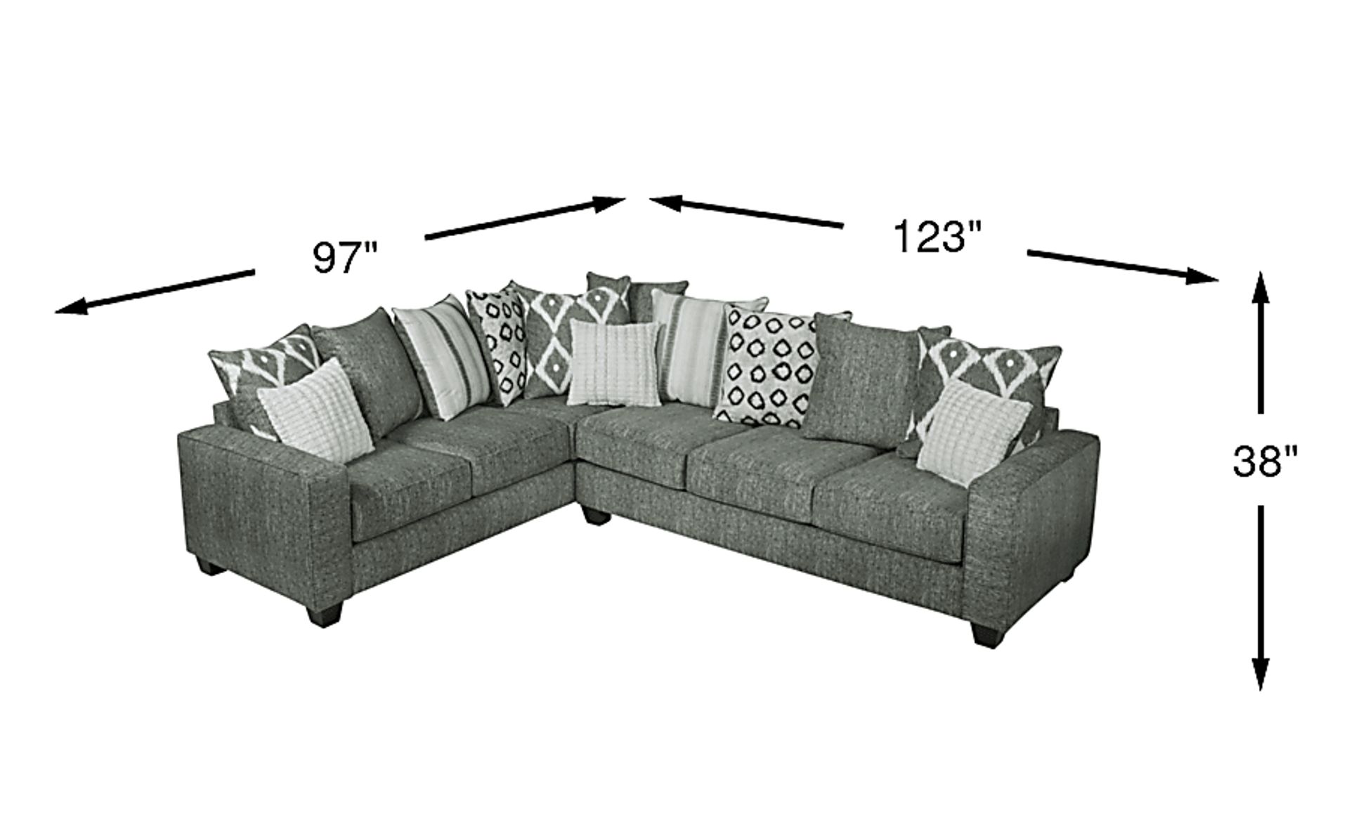 Dimension Image. Please refer to the Dimension Tab on this page for dimension details.