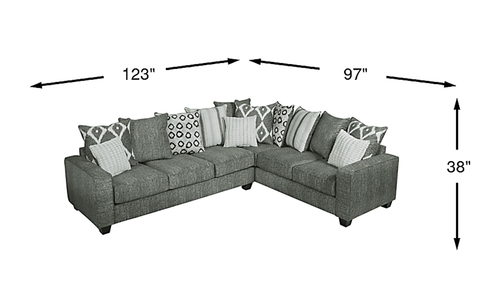 Dimension Image. Please refer to the Dimension Tab on this page for dimension details.