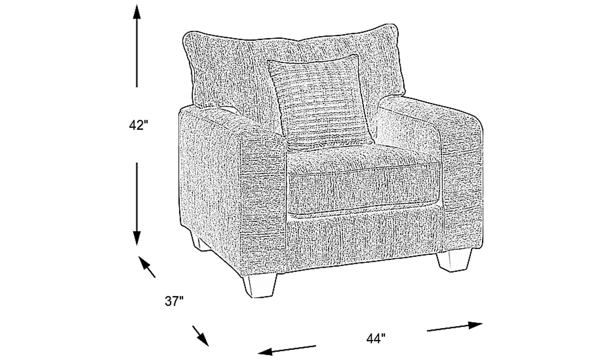 Dimension Image. Please refer to the Dimension Tab on this page for dimension details.