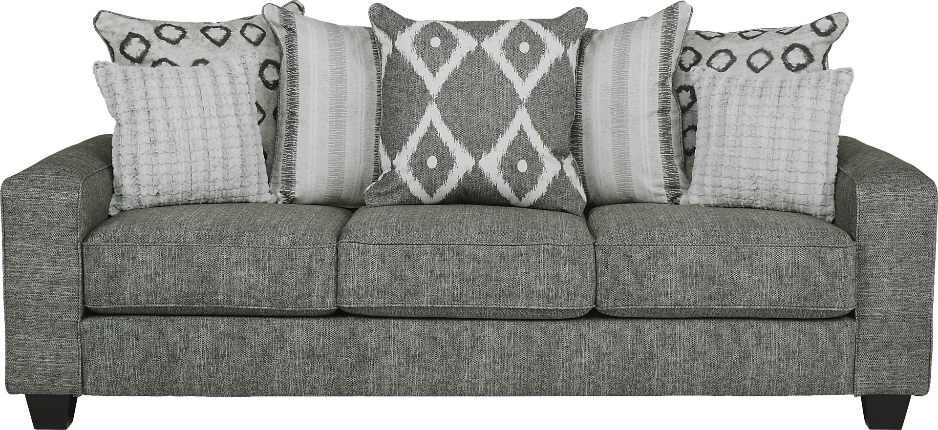 Carole Court Gray 7 Pc Living Room - Image 2